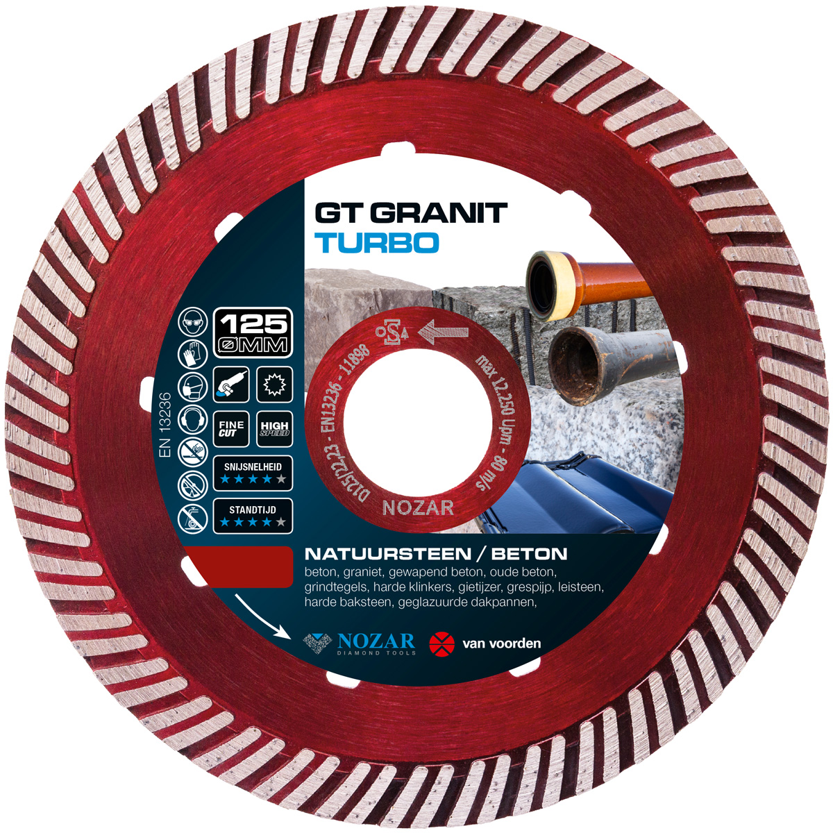 DIAMANTZAAG NOZAR GT GRANIT TURBO 230MM