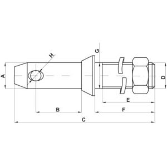 Afbeelding van WERKTUIGPEN BORST 28X22X7/8 MM
