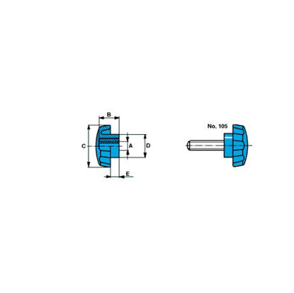 Afbeelding van GRIPMOER NYLON M6