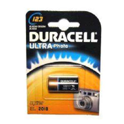 Afbeelding van BATTERIJ DURACEL LITHIUM 3 V CR123A