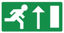 Afbeelding van STICKER NOODUITGANG OMHOOG