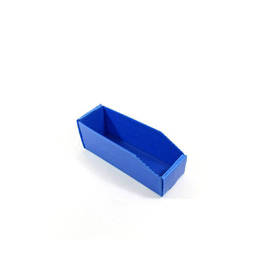 Afbeelding van PLASTIC VOUWBAKJE BLAUW 28X9x10.5/7 25ST