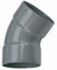 Afbeelding van PVC RIOOLBOCHT 45° 32 MM
