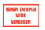 Afbeelding van BORD "ROKEN EN OPEN VUUR VERBODEN"
