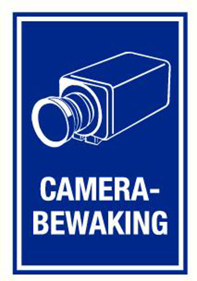 Afbeelding van BORD "CAMERABEWAKING" 150X200MM