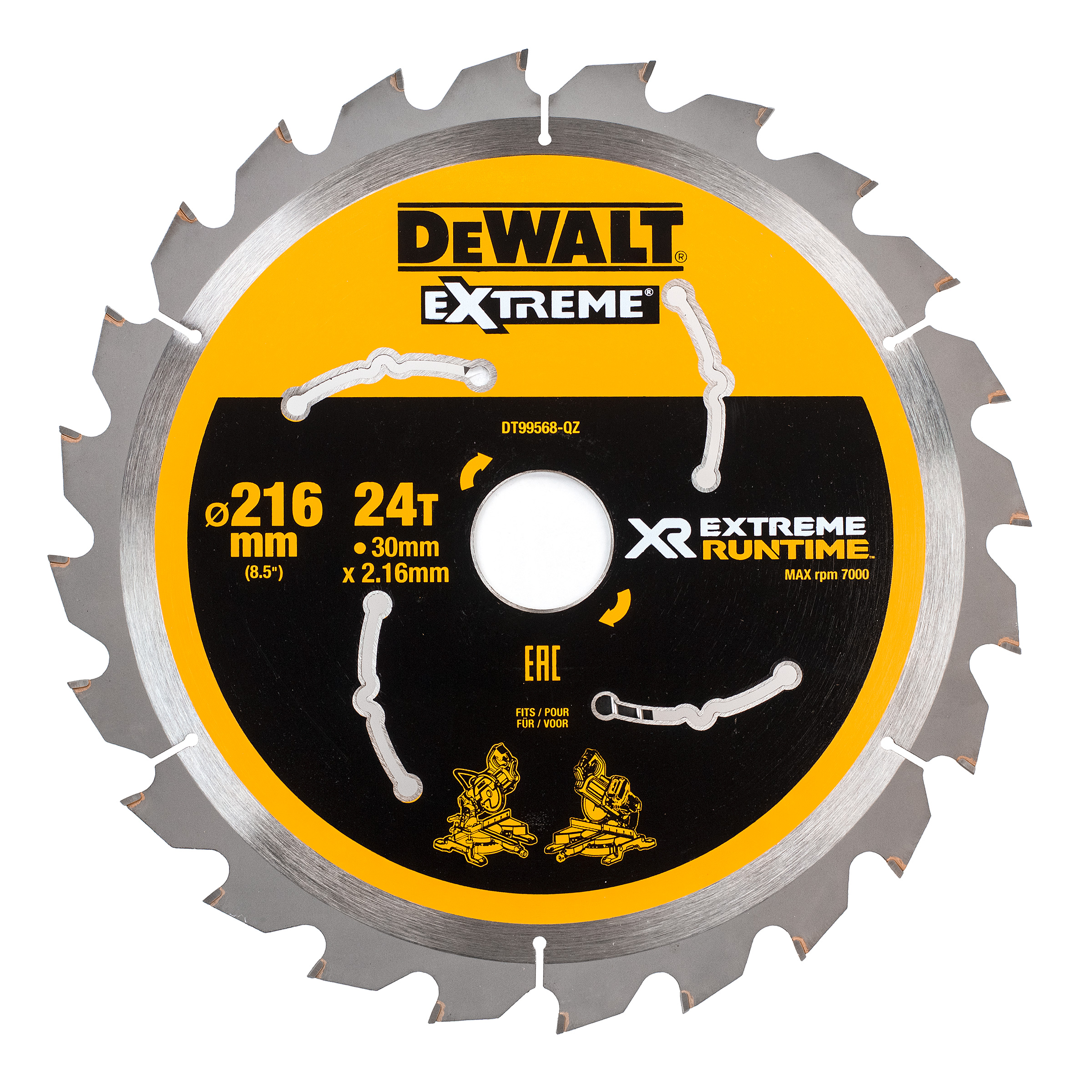 CIRKELZAAGBLAD DEWALT DT4310 216X24TX30