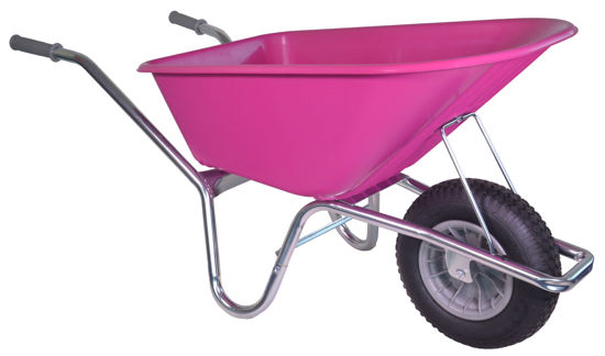 Afbeelding van KRUIWAGEN ROZE 100L