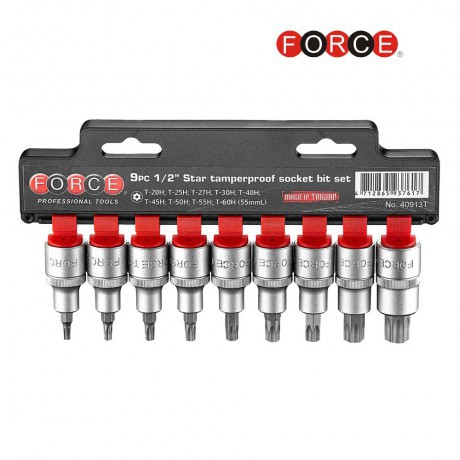 TORX DOPSLEUTELSET FORCE 9-DLG 1/2"