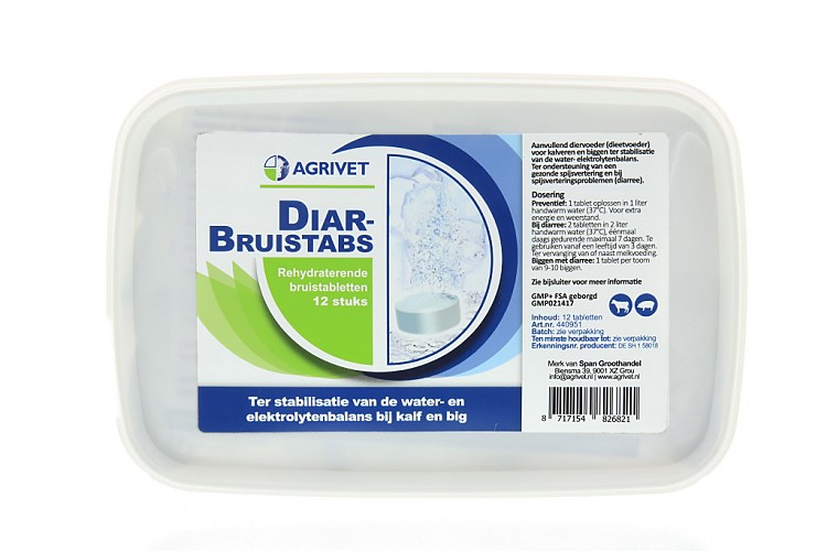 DIAR- BRUISTABLET AGRIVET 12ST