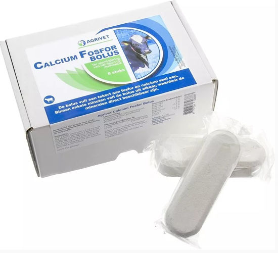 Afbeelding van CALCIUM FOSFOR BOLUS AGRIVET 8ST