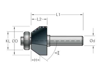 BOVENFREES 44,5x066/020x08,0 Z=2+L 45Gr