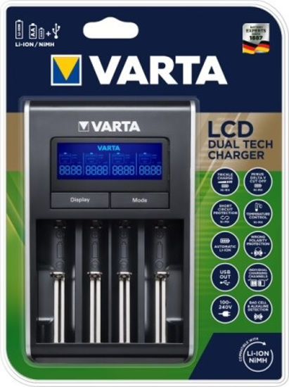 Afbeelding van BATTERIJENOPLADER VARTA LCD 57676